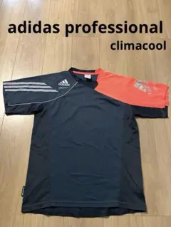 アディダスプロフェッショナル ウェア Tシャツ 半袖 クライマクール 紺橙銀 夏