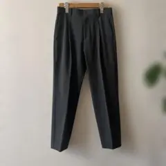 無印良品　シワになりにくいタックストレッチパンツ　グレー　M