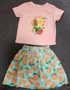 絵本　はらぺこあおむし　H&M　スカート 90
