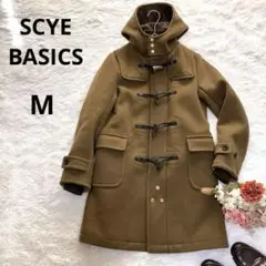 美品 SCYE BASICS カシミヤ混 フーディーダッフルコート キャメル