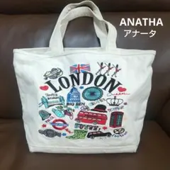 ANATHAロンドン刺繍トートバッグ