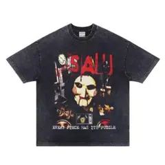 ソウ SAW ヴィンテージ加工 Tシャツ 映画 半袖 M