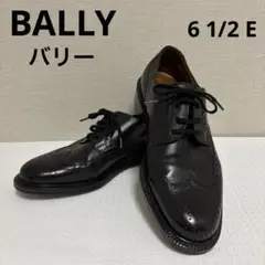 BALLY バリー ブラックウィングチップレザーシューズ