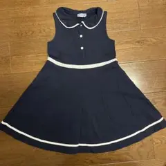 【本日中セール！】Jacadi 8A (128) ネイビー ワンピース