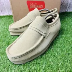 【試着のみ】clarks ワラビーローファー 厚底 レザー 本革 25.5