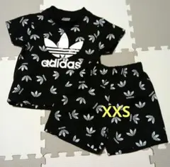 adidas　アディダス　半袖　半ズボン　セットアップ　キッズ　XXS　80cm