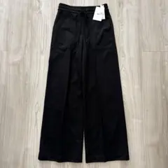 【新品】24FW THE RERACS ワイドトラックパンツ 38 ブラック