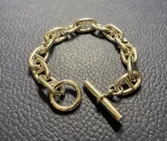 シルバー925刻印あり　ブレスレット シェーヌダンクル風