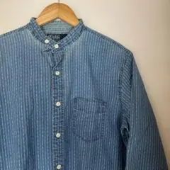 Polo by Ralph Lauren ノーカラーシャツ インディゴ デニム
