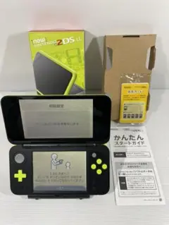 【完品・液晶美品】 Newニンテンドー2DS LL ブラック×ライム 本体