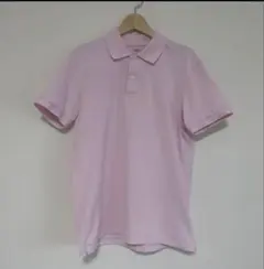 美品！UNIQLO ユニクロ ポロシャツ メンズ Mサイズ パステルピンク　半袖