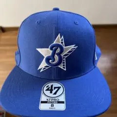 横浜ベイスターズ47 PRO FITTED キャップ 青色　64cm