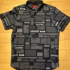 Callaway 幾何柄プリントC/Gジャカードシャツ　　レッドレーベル