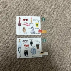 スターバックスカード 2枚セット MIYUKI OHASHI
