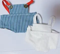 ぬいぐるみ 20cm オーバーオール 2点セット