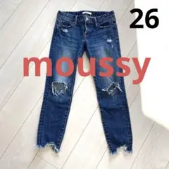 moussy デニム　ダメージジーン26