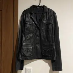 セオリー ラム レザー ジャケット ブラック