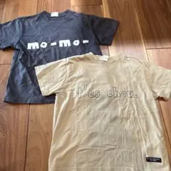 グレーとベージュのTシャツセット