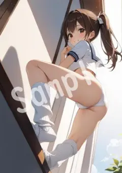 JK アニメ ファンアート A4 ポスター イラスト ★00294321