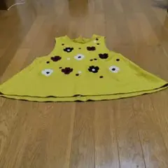 花柄イエロー トップス Lサイズ