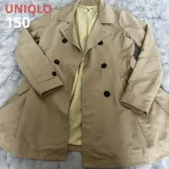 UNIQLOユニクロキッズ 薄手トレンチコート/アウター ベージュ150 ベルト