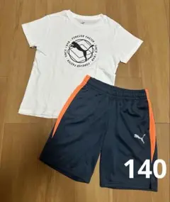 《PUMA プーマ》Tシャツ　＆　ハーフパンツ まとめ売り　セット　140cm