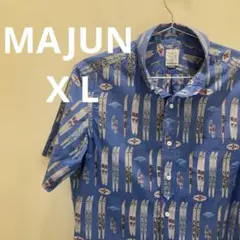 【SALE】MAJUN マジュン　かりゆしウェア　アロハシャツ X-LARGE