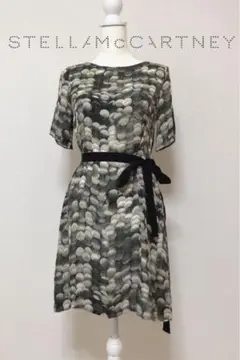 美品【STELLA McCARTNEY】シルク100% リボンベルト ワンピース
