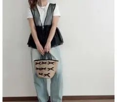 【新品】オーガンジーシアーベスト