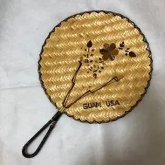 GUAM ハンドメイド ラタンミラー