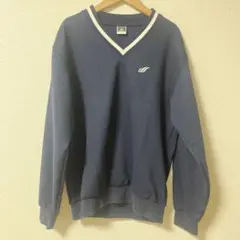 MIZUNO ミズノ　SUPERSTAR ネイビー Vネックセーター M