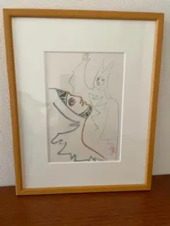 希少】ジャン・コクトー 「テアトル バッカス」リトグラフ