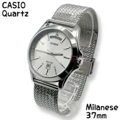 CASIO STANDARD ドレスウォッチ シルバー SSミラネーゼ