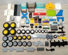 【匿名配送】LEGO 6台分 車 タイヤ ハンドル フロントガラス 座席