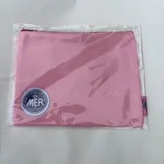 MER ワッペン付きフラットポーチ