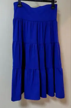 UNIQLO青 フレアスカート Mサイズ