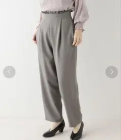 ラトータリテ　ウエストフリルタックパンツ　size38