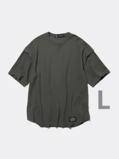 GU × UNDERCOVER　ドライワッフルT［5分袖］Lサイズ