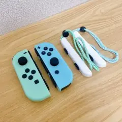 【未使用に近い】任天堂Switch ジョイコン ライトグリーン ライトブルー