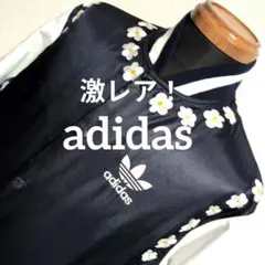 el14 アディダス ファレル コラボ 花柄 スタジャン ネイビー メンズM相当
