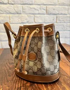 【正規品・新品未使用】グッチ「ミニバケットバッグ」ショルダー巾着＜ヴィンテージ＞