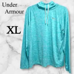 Under Armour アクアブルー フード付きトップス 【XL】