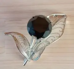 シルバーブローチ Leaf ＆Berry