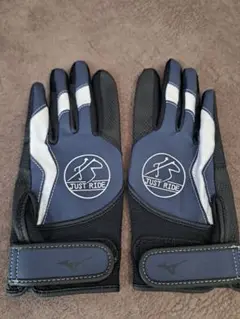 Mizuno JUST RIDE 乗馬用グローブ ネイビー