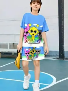 スプランキー Tシャツ ハーフパンツ メッシュ素材 裏表プリント