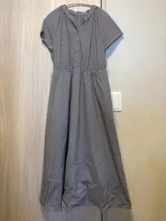 美品 半袖ワンピース チェック柄
