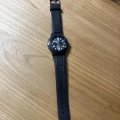 Titan ブラック クォーツ 腕時計
