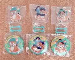 一年★６個★　忍たま乱太郎　アクスタ・缶バッジ　どうぶつフォーゼ③