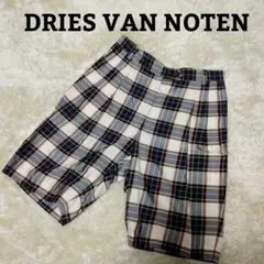 DRIES VAN NOTEN サイズ36 チェック ショートパンツ