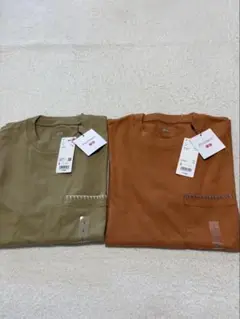 新品未使用タグ付 UNIQLO メンズTシャツ ブランケット ステッチTシャツ